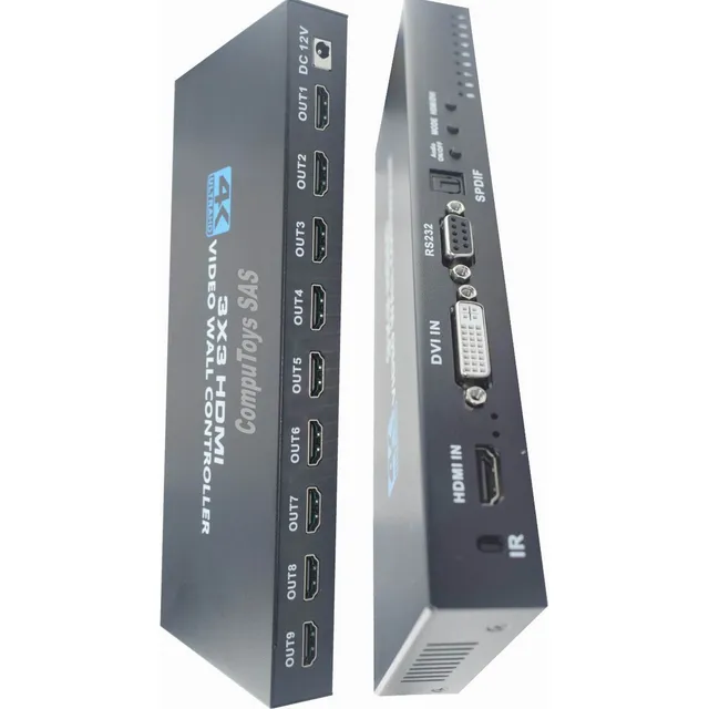 Controladora Videowall Unir 9 Tv En Una Imagen 3x3 Computoys