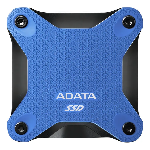 Disco sólido SSD externo Adata ASD600Q-480GU31-C 480GB azul