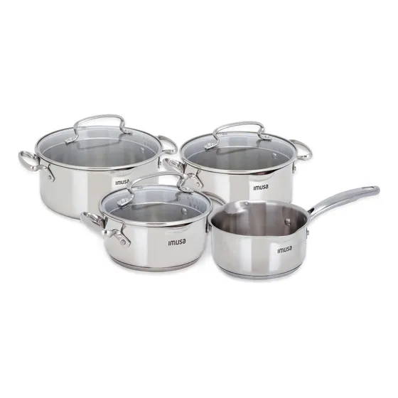 Bateria De Cocina Imusa Maestro 7 Piezas Acero Inoxidable Co