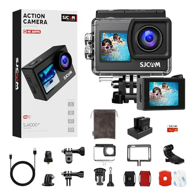 Cámara De Acción Sjcam Dual Screen 170 Wifi - 2 Baterías Y A
