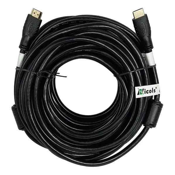 Cable Hdmi 20mt 4k Encauchetado Nicols Cobre