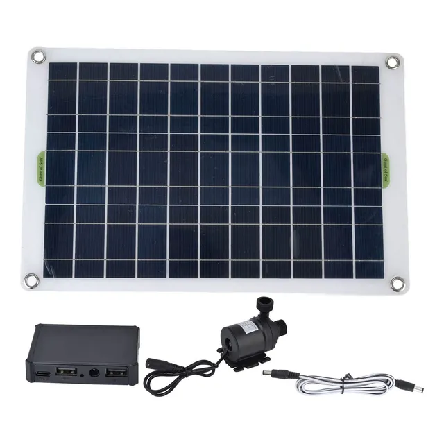 Kit Solar Bomba Sumergible 800 L/h Panel 50w 12v Estanques J