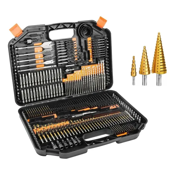 Kit De Brocas Puntas Metal Madera Concreto 246 Pc + Obsequio