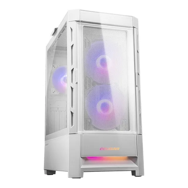 Armario Cougar Duoface Rgb de vidrio templado blanco para ju