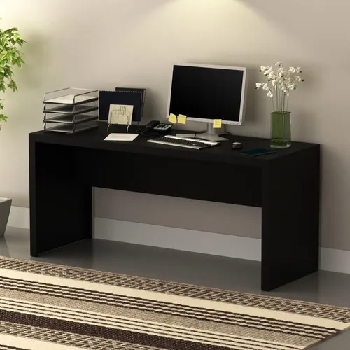 Mesa de oficina negra Me4109 - Tecno Mobili