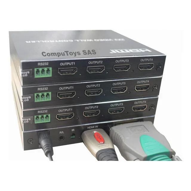 Zvwc12 Controladora Video Wall 3x4, 12 Pantallas Computoys