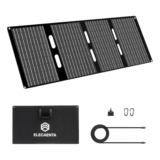 Elecaenta Cargador Solar Portátil De 40w