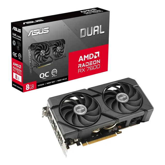 Asus Dual Radeon Rx 7600 Evo Oc 8gb Gddr6 Hdmi 2.1