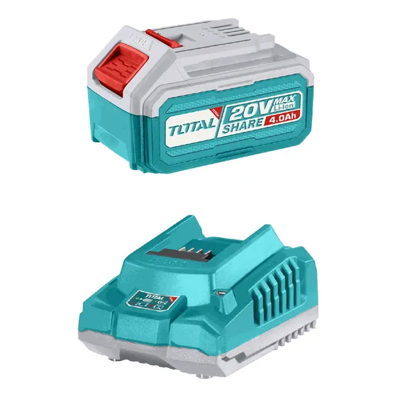Combo 4 Amp Ah Bateria 20v + Cargador Carga Rapida Total