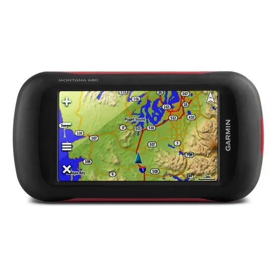 GPS deportivo portátil Garmin Montana 680 con cámara negra d