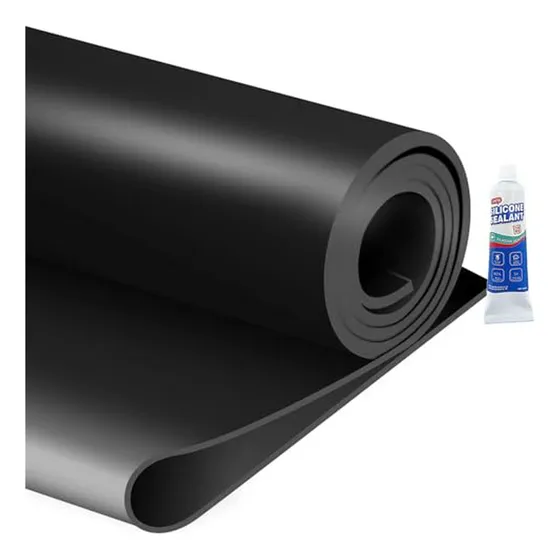 Rollo De Tira De Caucho Neopreno, 30cm X 122cm X 3mm, Multiu