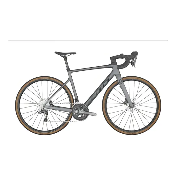 Bicicleta Ruta Scott Addict 40 2023 Carbon 10 Vel Gris Tamañ