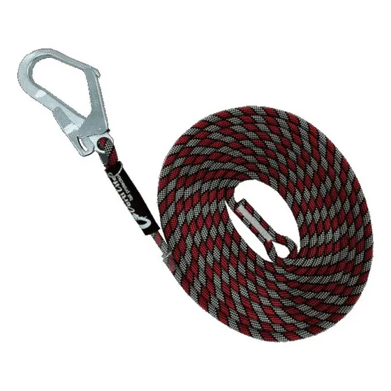 Linea De Vida 13 Mm X 20 Metros Con Gancho Certificada