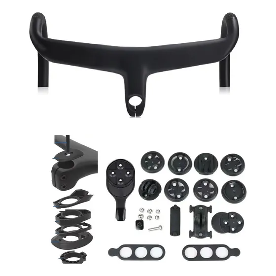 Manubrio Modelo Roval Sin Logotipos Negro Mate Full Carbono