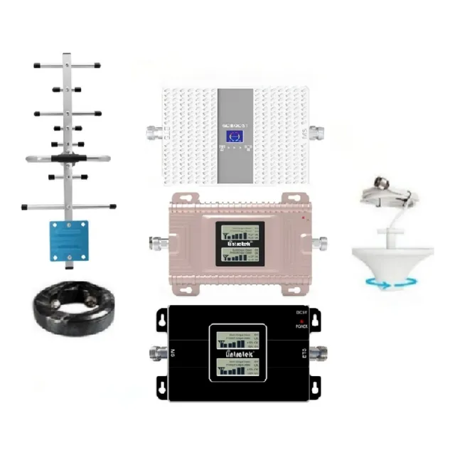 Kit Antena Amplificador Doble Banda Señal Celular Red3.5 4g