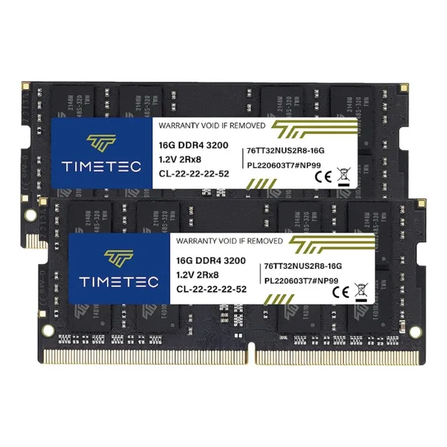 Memorias Ram Ddr4 Portatil So Dimm 32 Gb 2x16 3200 Mhz 32gb