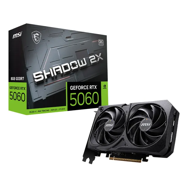 Tarjeta De Video Geforce Rtx 5060 8g Shadow 2x Oc