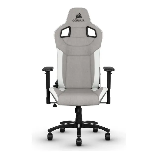 Silla de escritorio Corsair T3 Rush gamer ergonómica gris y