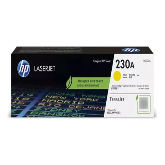 Toner Hp 230a color Amarillo W2301a 4203 Original