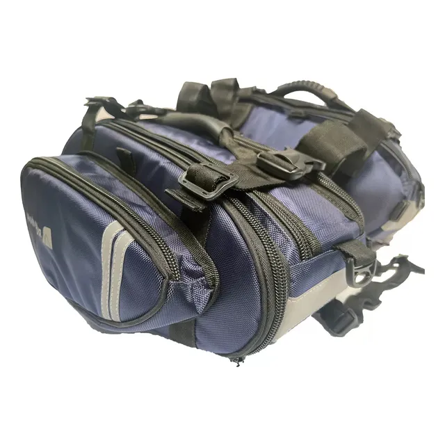 Alforja Para Moto Ruta Mínima Ecod De 30l Color Azul Pack X