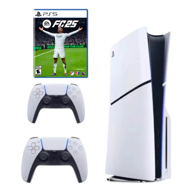 Playstation 5 Slim 1 Tera + Control Adicional + Fc 24 Fisico