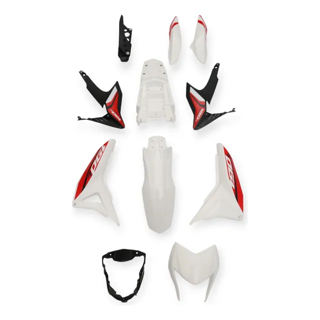 Kit De Tapas Completo Para Honda Xr190 Blanco Mtc