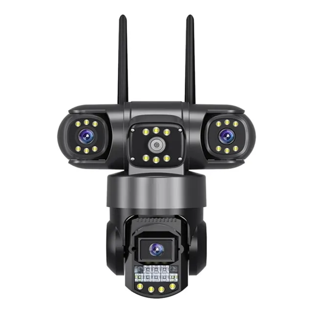 Cámara 3 Lentes Para Exterior V380 Sistemas De Monitoreo