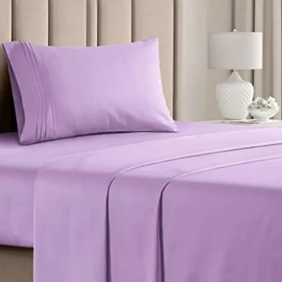 Sabana De Lujo 100% Algodón Egipcio 1800 Hilos Cama Doble