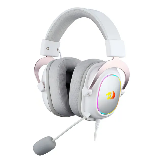 Audífonos Gamer Redragon Zeus X H510w-rgb 7.1 Virtual White