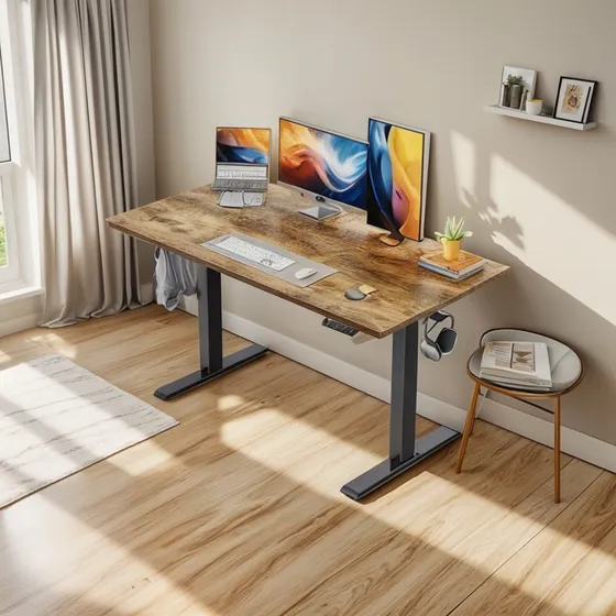 Escritorio Eléctrico De Altura Ajustable 72 A 120 Cm