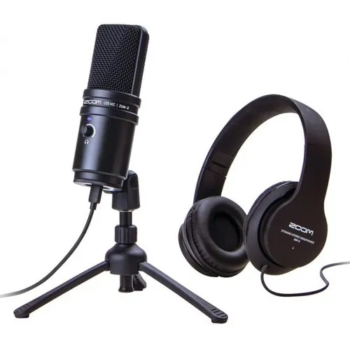 Zoom Zum-2 Podcast Mic Pack, Micrófono Usb Podcast, Auricula