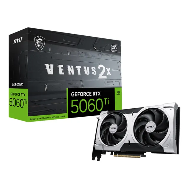 Tarjeta De Video Msi Ventus 2x Oc Plus Rtx 5060ti 8g Gddr7