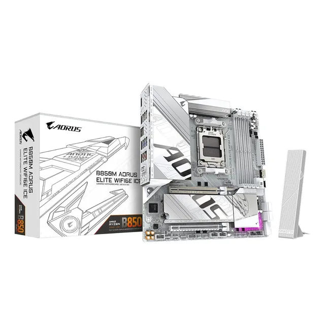 Board Gigabyte B850m Aorus Elite Wifi6e Ice Amd Am5, Matx Co