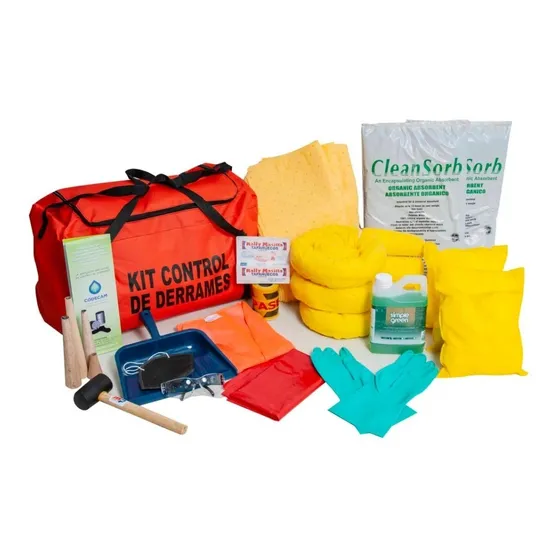 Kit Control Derrames Químico Maletín 15 Gal Envío Gratis