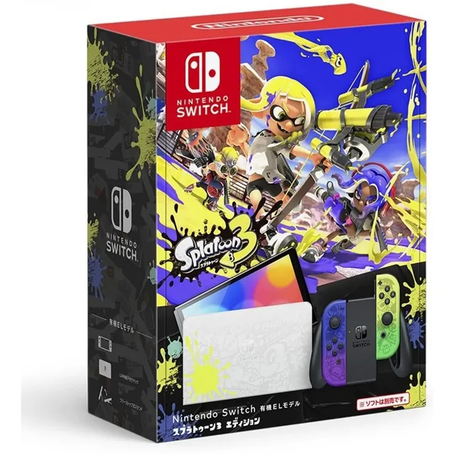 Nintendo Switch OLED 256GB Splatoon 3 Edition color degradad