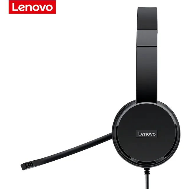 Audífonos / Diadema Usb Profesional Lenovo 100 Con Micrófono