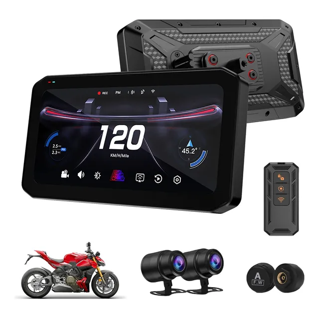 Mogico T7 Ultra Con Camara: Carplay Y Android Auto Para Moto