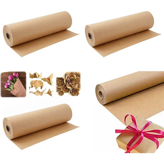 Rollo Papel Kraft, 60 Grms *220 Metros, 24 Pgdas *4 Unidades