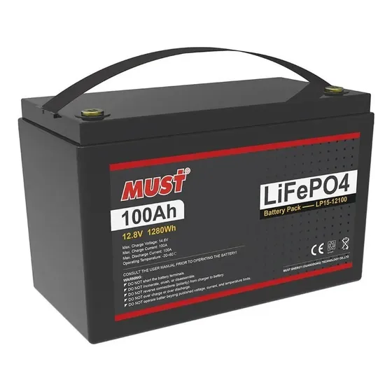 Batería Solar Litio 12v 100a Must Lp1500-12100