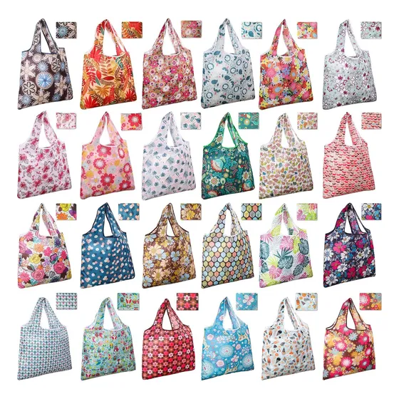 24 Bolsas De Supermercado Reutilizables Bolsas De Compr...
