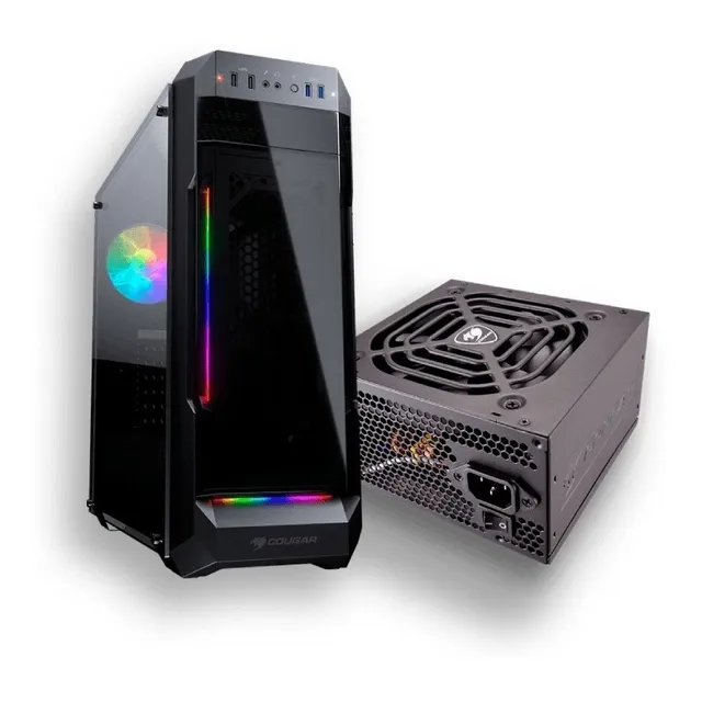 Caja Cougar Mx331-t Tg/ 1x Argb Fan / 600w 80 + White