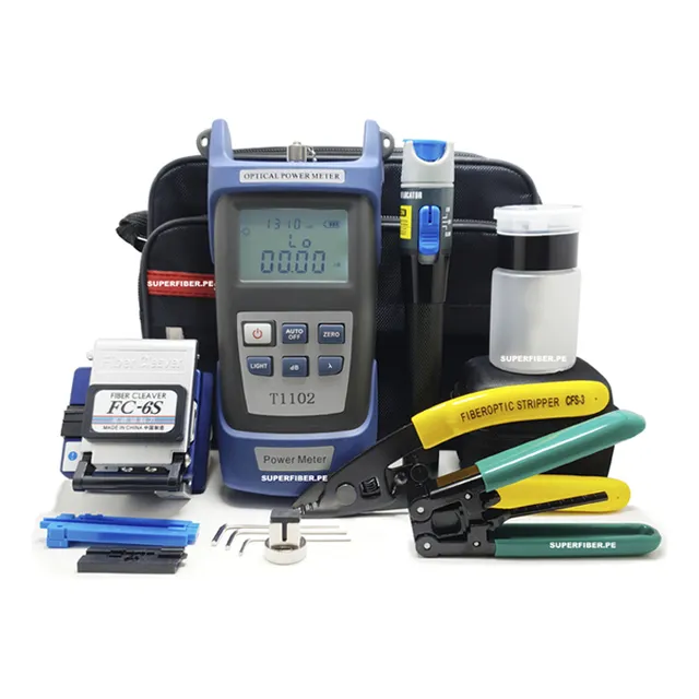 Kit Fibra Óptica: Power Meter - Cortadora - Vfl - Strepper