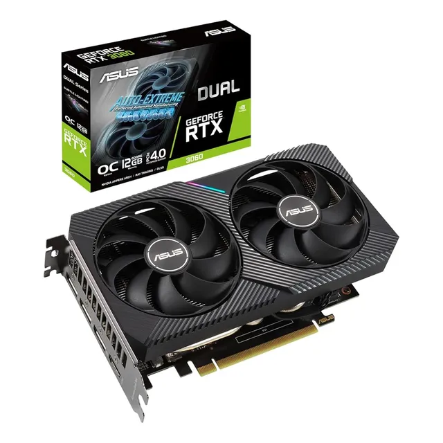 Tarjeta Gráfica Asus Geforce Rtx 3060 12gb Gddr6 Rgb Oc