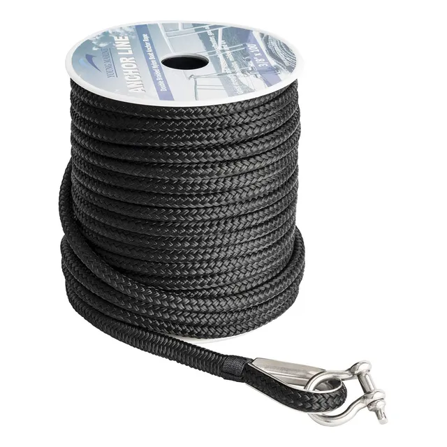 Línea De Anclaje De Nylon Negro Trenzado Doble De 3/8 ...